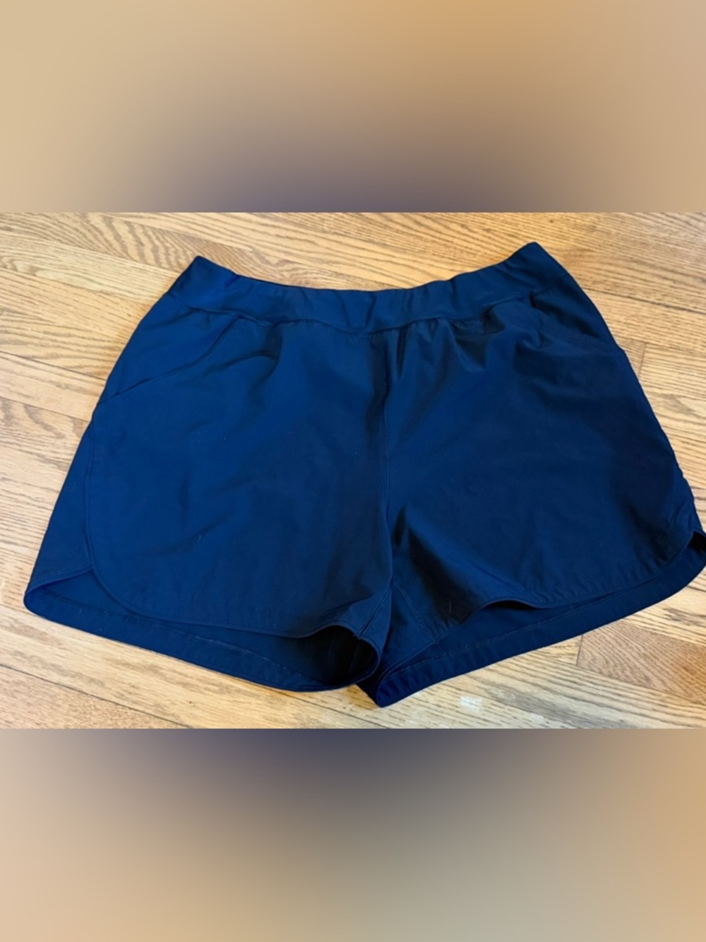 Lands’ End Women’s Swim Shorts Black 22W Built-In Bikini Bottom